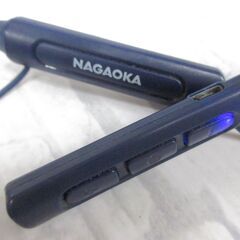( M-920 )ナガオカ Bluetooth ワイヤレスイヤホン NAGAOKA-BT826 USB Type-B充電 ブルー 青 中古 動作確認済みの画像