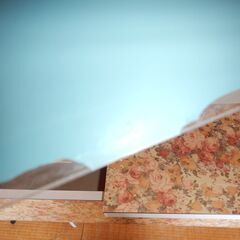 ファンシーグッズ　衣装ダンス　花柄89x41.5h154cm 昭和レトロの画像