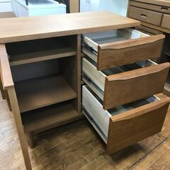 【リサイクルショップどりーむ鹿大前店】No.2946 キャビネット unico/ウニコ 80×42×76 収納家具 棚 美品の画像