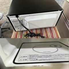 TWINBIRD(ツインバード) 電子レンジ 20L フラットテーブル 単機能ブラック DR-E273Bの画像