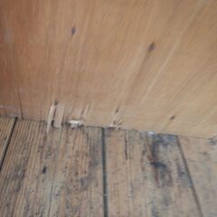 本棚　波板ガラス　090801 67x30.5h110cm　昭和レトロの画像