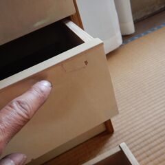 子供用　衣装ダンス　きれいです。　090801  五段　90x44h135cm 昭和レトロの画像