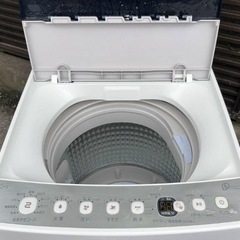配達設置無料 エルソニック 洗濯機 5.5kg 高濃度 洗浄抗菌シワケア脱水風乾燥機能付 19年製 の画像
