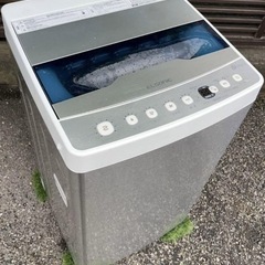 配達設置無料 エルソニック 洗濯機 5.5kg 高濃度 洗浄抗菌シワケア脱水風乾燥機能付 19年製 の画像