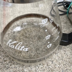 カリタKalitaコーヒーウォーマーとガラスサーバーの画像