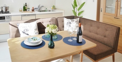 LDK8〜10畳にぴったりのリビングダイニング兼用ソファーとテーブルのセット