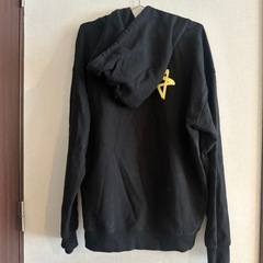 フード付きトレーナー　黒　Lサイズの画像