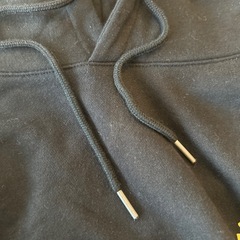 フード付きトレーナー　黒　Lサイズの画像