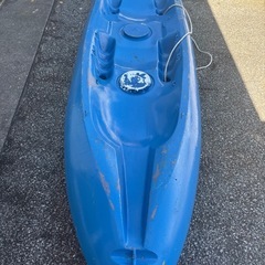 【取引中】【中古カヤック二人乗り】ブルー（パドル2本付き）の画像