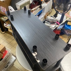 テレビ台　ブラック　オープンラック　テレビ台　飾り台の画像