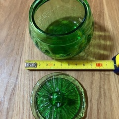 琉球ガラス 蓋付小皿の画像