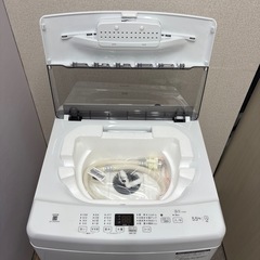 ⭐️HAIER⭐️ 全自動洗濯機 2024年 5.5kg 未使用品 大阪市近郊配送無料の画像