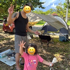 キャンプ タープの画像