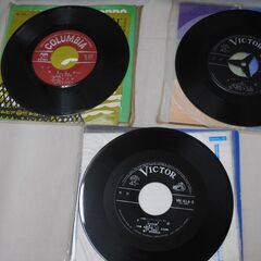 [1554] 民謡 レコード 6枚まとめて ジャンク品の画像