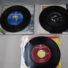 [1554] 民謡 レコード 6枚まとめて ジャンク品の画像