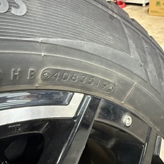 215/65R16 （2019年）スタッドレス　ブラックポリッシュアルミホイール　4本SETの画像