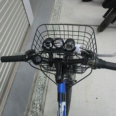 E533★11800円★整備済み 中古ジュニアマウンテン自転車 【24インチ　青 】 の画像