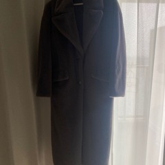 rienda リエンダ フェイクファーオーバーロングコート グレーの画像