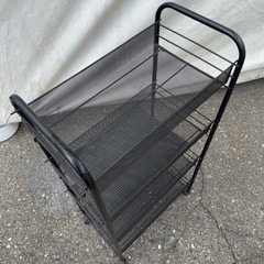 J-30 メッシュ4段ワゴンカート キャスター付き 幅42×奥×26×高さ83.5cm の画像