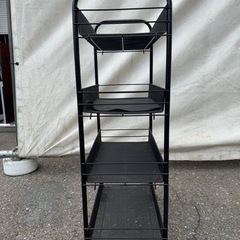 J-30 メッシュ4段ワゴンカート キャスター付き 幅42×奥×26×高さ83.5cm の画像