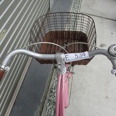 E534　★9500円★整備済み 中古子供自転車 【20インチ　ピンク 】の画像