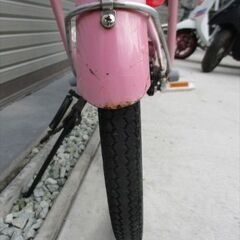 E534　★9500円★整備済み 中古子供自転車 【20インチ　ピンク 】の画像