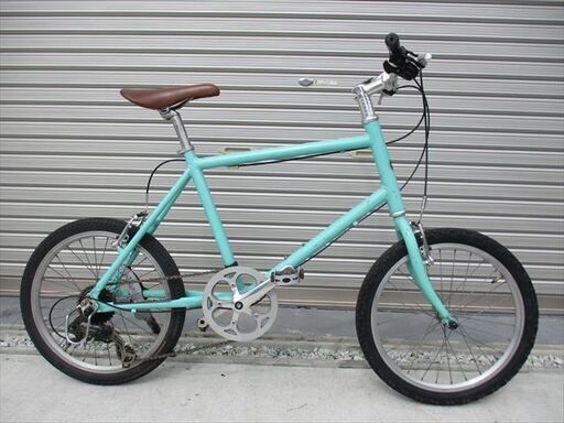 E535　★　16800円★　ミニベロ中古自転車 アサヒ【20インチ　グリーン 　アルミフレーム】