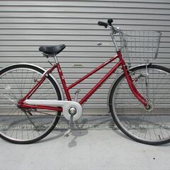 E536★限定特価★ 中古自転車 【　27インチ　赤　軽快車　L...