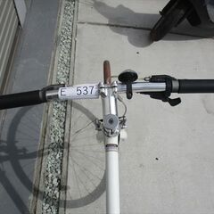 E537★　16800円★整備済み スポーツ中古自転車　アサヒ 【クロスバイク　白　51㎝　】の画像