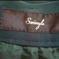 Swingle ダークグリーン プリーツスカート サイズ0の画像