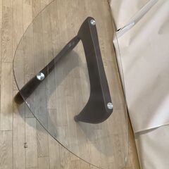 No.145　ローテーブル　ガラス（豊橋市収集業務課リユース家具）の画像