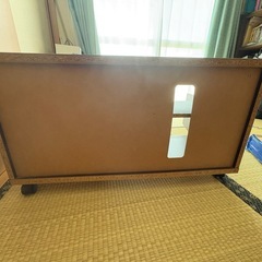 ニトリ　ウッド　テレビボード　2段収納　CD DVDラック　キャスター付きの画像