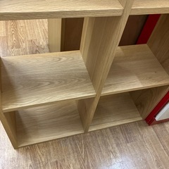 スタッキングシェルフ　無印良品　2段3列　擦り傷多少有り　ナチュラル【取りに来れる方限定】の画像