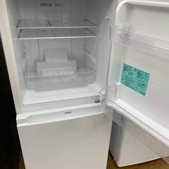 90分の無料軽トラック貸出サービス！【Haier】2ドア冷蔵庫（JR-NF121B）のご紹介です!の画像