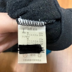 ベビードール トレーナー 黒/青 サイズ90の画像