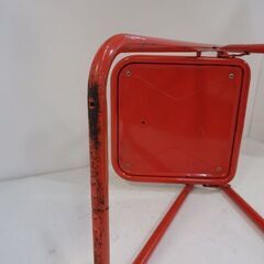 新札幌 昭和レトロ 折りたたみフルーツデザインチェア 74cm×43×41cm /No,3616の画像