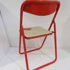 新札幌 昭和レトロ 折りたたみフルーツデザインチェア 74cm×43×41cm /No,3616の画像