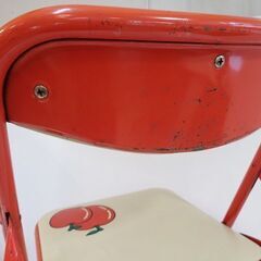新札幌 昭和レトロ 折りたたみフルーツデザインチェア 74cm×43×41cm /No,3616の画像