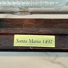A2510-002  Santa Maria 1492 ボトルシップ 欠けあり キズ 汚れありの画像