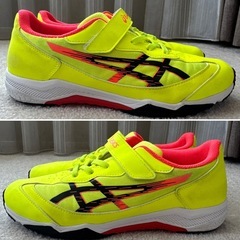 アシックス　レーザービーム ネオンイエロー/ブラック　24㎝の画像
