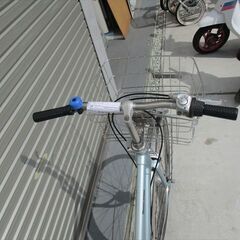 E544★限定特価★ 中古自転車 ブリヂストン【　27インチ　ブルー　軽快車　3段　LEDオートライト 】の画像