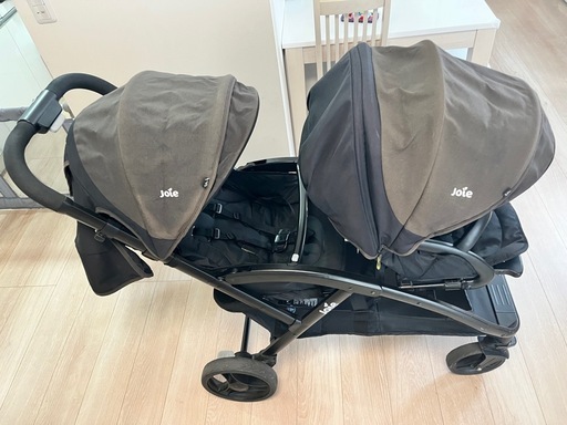 Joie　ジョイ  二人乗りベビーカーレインカバー付