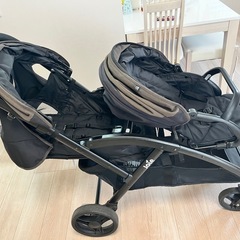 Joie　ジョイ  二人乗りベビーカーレインカバー付  の画像