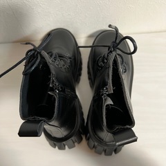 厚底ショートブーツ サイズ38 約24cmの画像