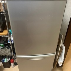 【無料】Panasonic 2ドア冷蔵庫 NK-B145W（2012年製）動作良好・一人暮らし使用✨の画像