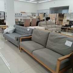 ★リユースのサカイ日立店★HJ7923 NITORI ソファ グレー H84×D64×W174 クリーニング済み の画像