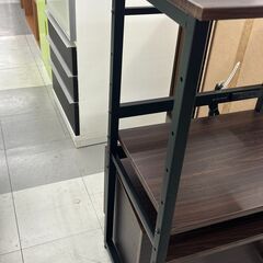 ★リユースのサカイ千葉中央店★  収納棚 ブラウン H100×D40×W56 クリーニング済み TC4811の画像