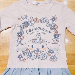 110cm シナモロール　長袖Tシャツ　の画像