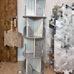 回転式　絵本棚　４段の画像