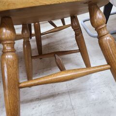 J1557【リユースのサカイ柏店】飛騨家具　ダイニングチェア4脚セット　WINDS　太平　ブラウン　クリーニング済みの画像